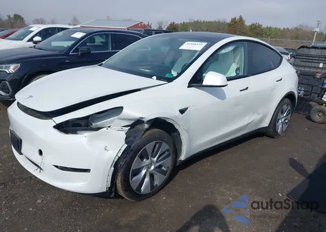 2023 Tesla Model Y Awd/Long Range Dual Motor All-Wheel Drive from USA, damaged, VIN 7SAYGDEE2PA097613